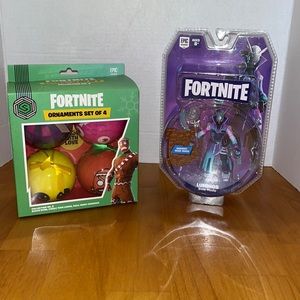 New Fortnite Luminos figure toy and 4 ornaments set   great gifts